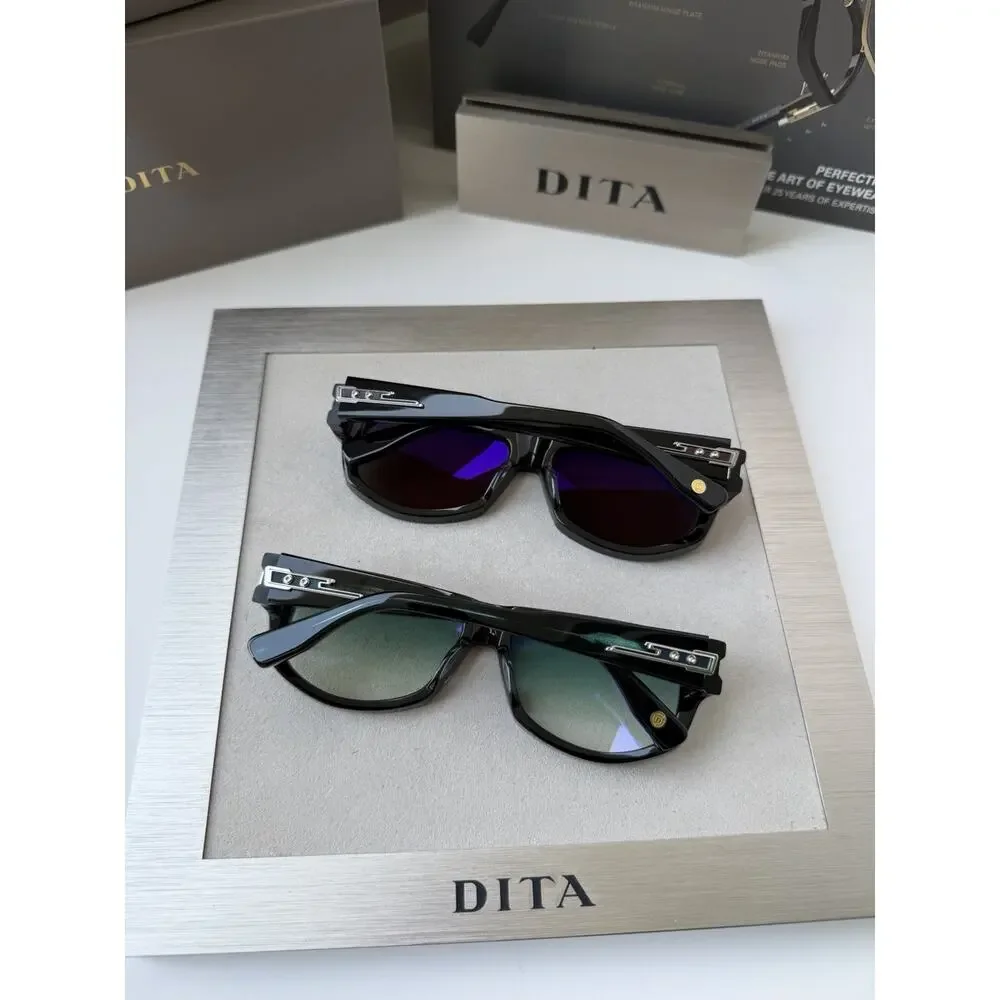 DITA PRIDM DTS753-A-01 Storm Swirl Silver Turquoise Lens Sunglasses AUTHENTIC